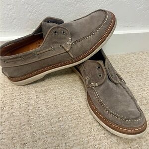 John Varvatos Suede Boat Shoes